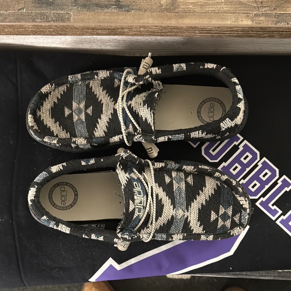Ariat Kids' Black and White Patterned Shoes